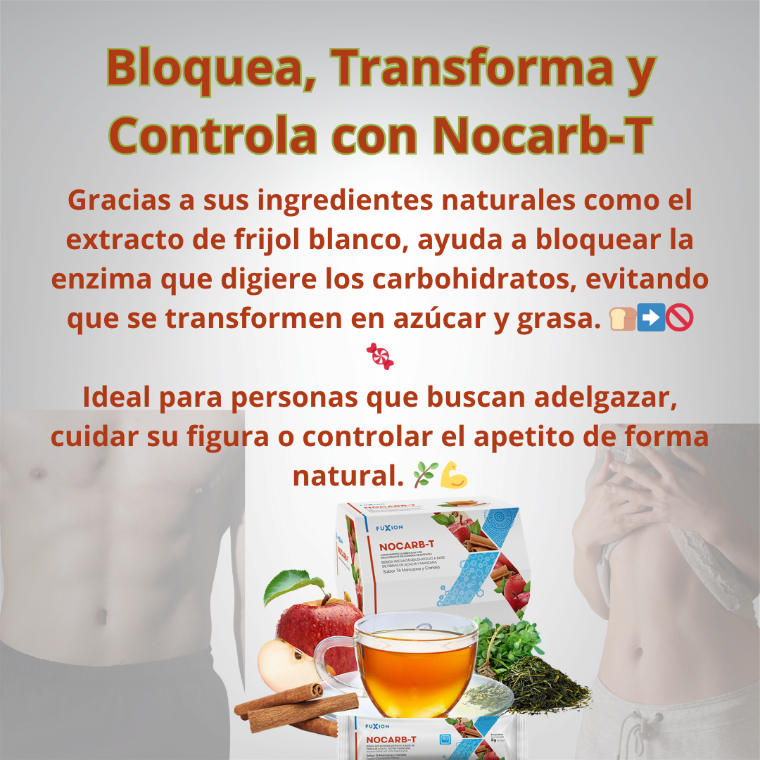 Nocarb-T de Fuxion los carbohidratos ya no seran un problema