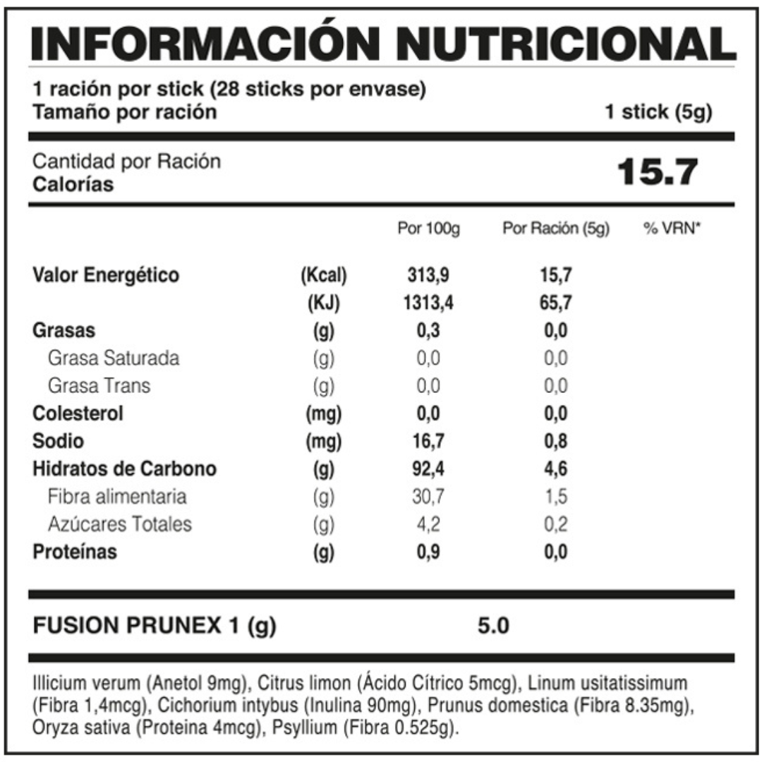 PRUNEX 1 DE FUXION – Apoya la limpieza natural y el equilibrio del sistema digestivo