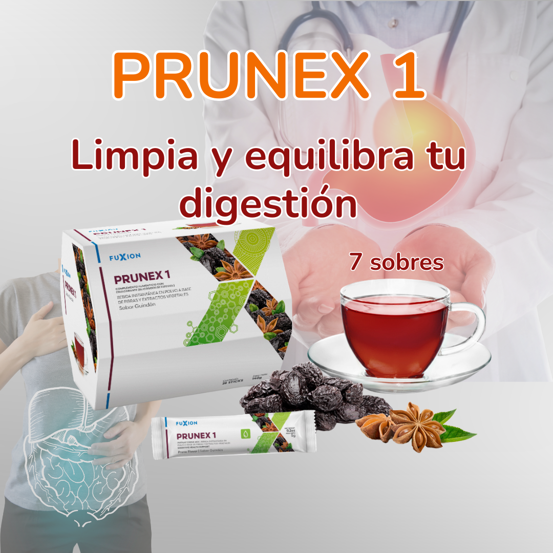 PRUNEX 1 DE FUXION – Apoya la limpieza natural y el equilibrio del sistema digestivo