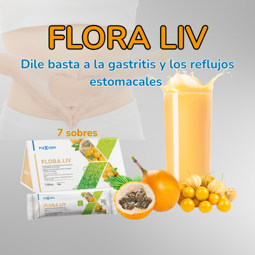 FLORA LIV DE FUXION - Solución Probiótico  Natural para tu Digestión