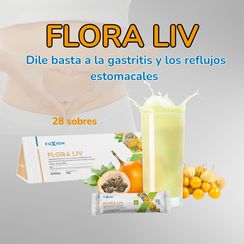 FLORA LIV DE FUXION - Solución Probiótico  Natural para tu Digestión