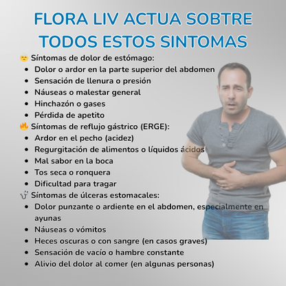 FLORA LIV DE FUXION - Solución Probiótico  Natural para tu Digestión