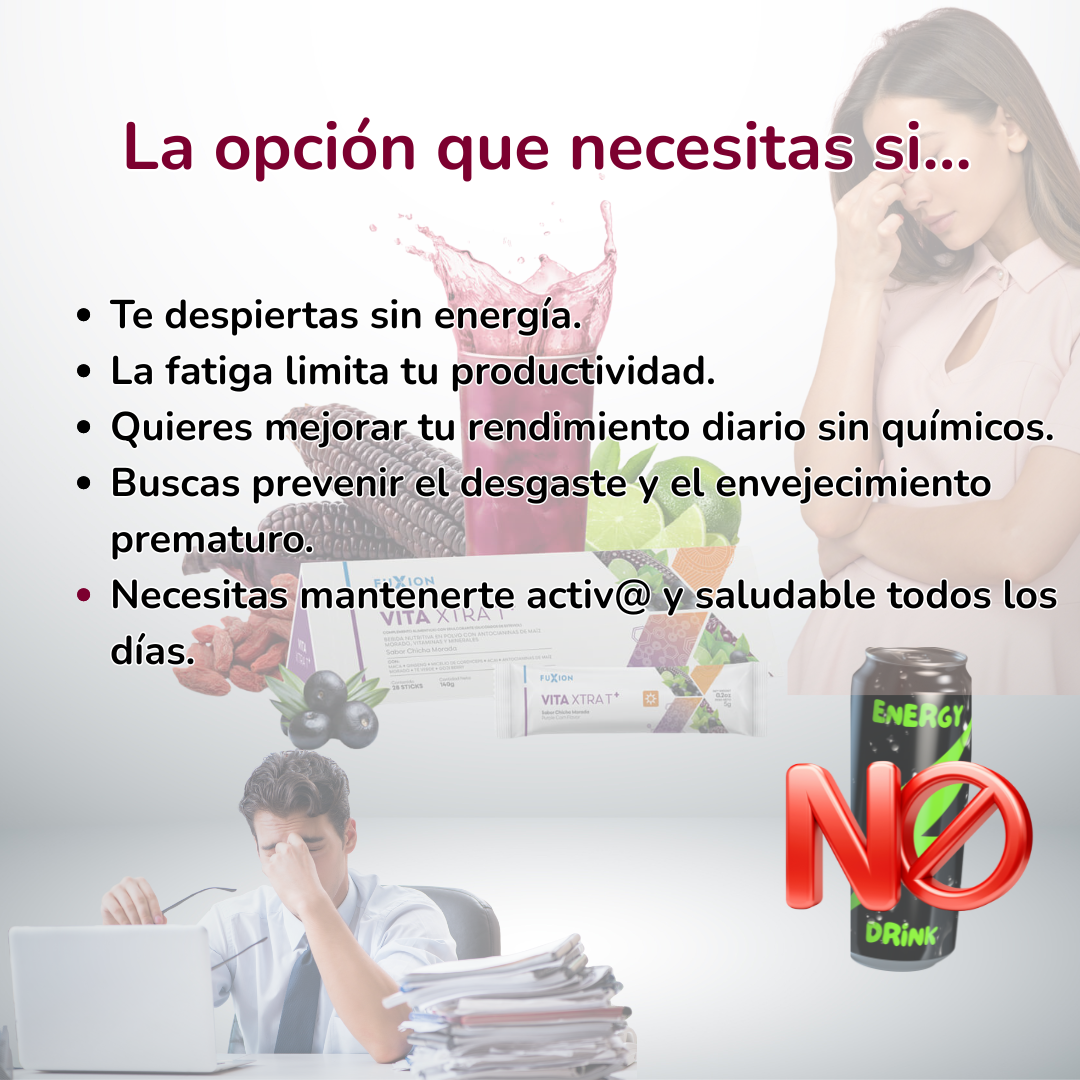 Vita Xtra T+ de FuXion – Energía, vitaminas y minerales